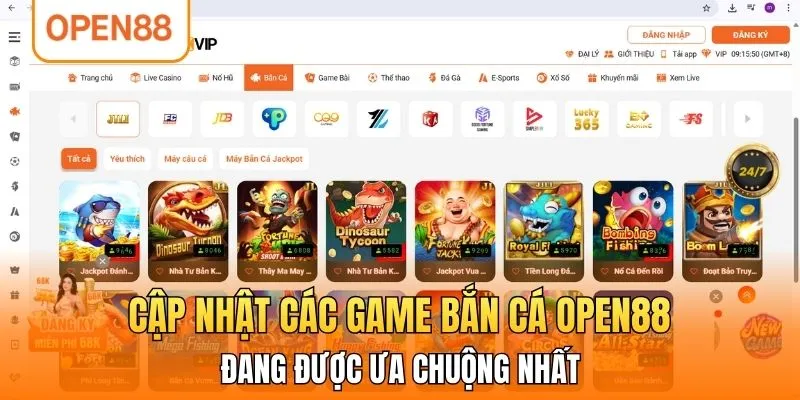 Cập nhật các game bắn cá OPEN88 đang được ưa chuộng nhất 
